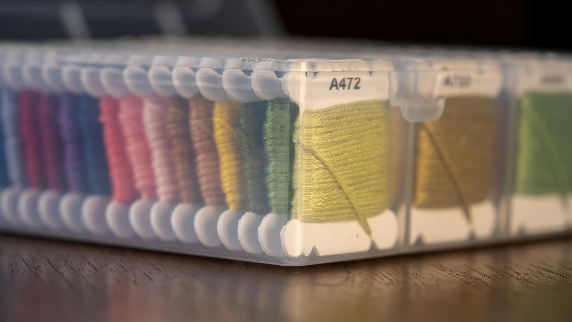 Sample pricing swatch and thread card